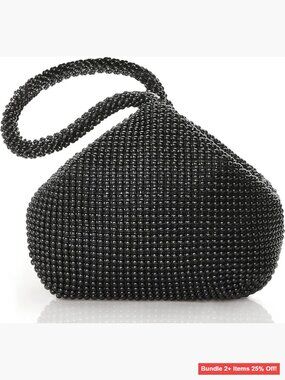 Rhinestone Clutch Evening Bag 1920s Gatsby Party Prom Wedding Accessory